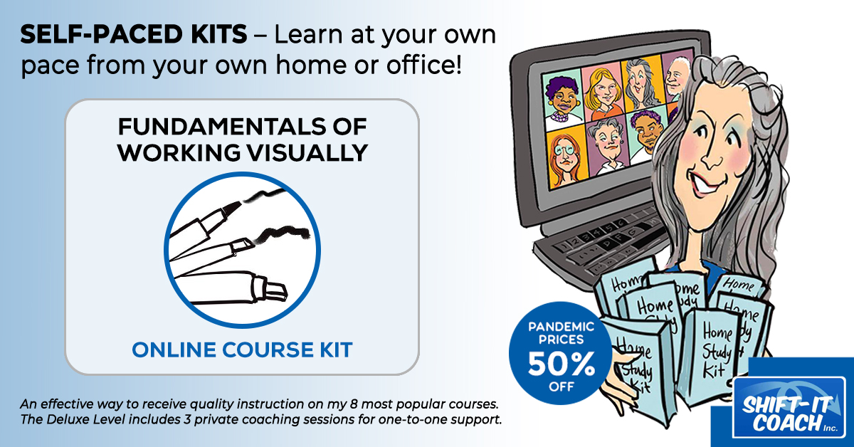 fundamentals of working visually home study kit logo banner with Christina Merkley