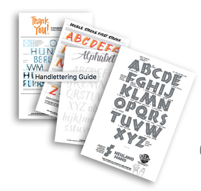 Lettering styles designed with the visual practitioner in mind.