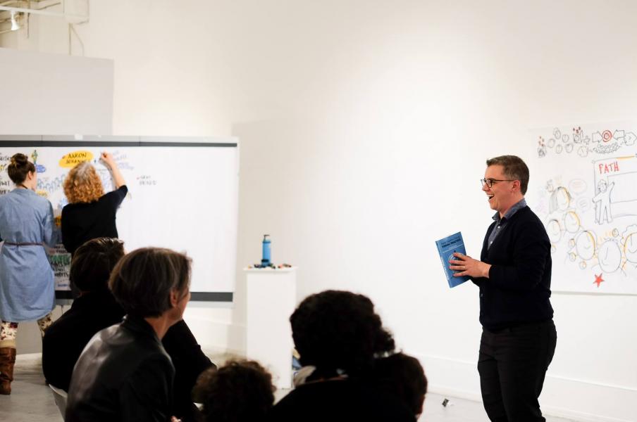 Drawn Together Through Visual Practice book launch 2016 Drawn Together Through Visual Practice book