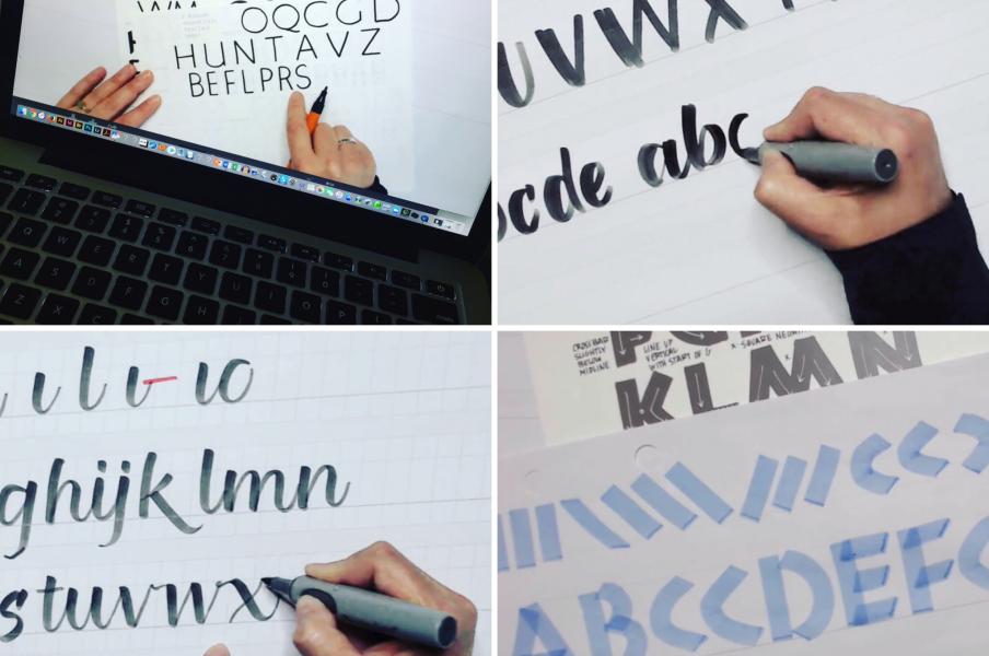 "Unlock Your Neuland Markers" a free online lettering course at www.LetsLetterTogether.com