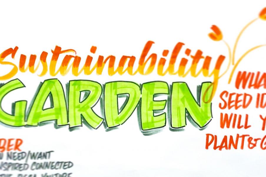 We all know that Parking Lots are where great ideas go to die. Use a Sustainability Garden instead!