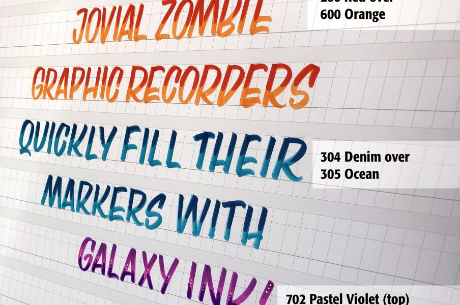 Practice your pangrams and learn ombre lettering techniques at www.LetsLetterTogether.com