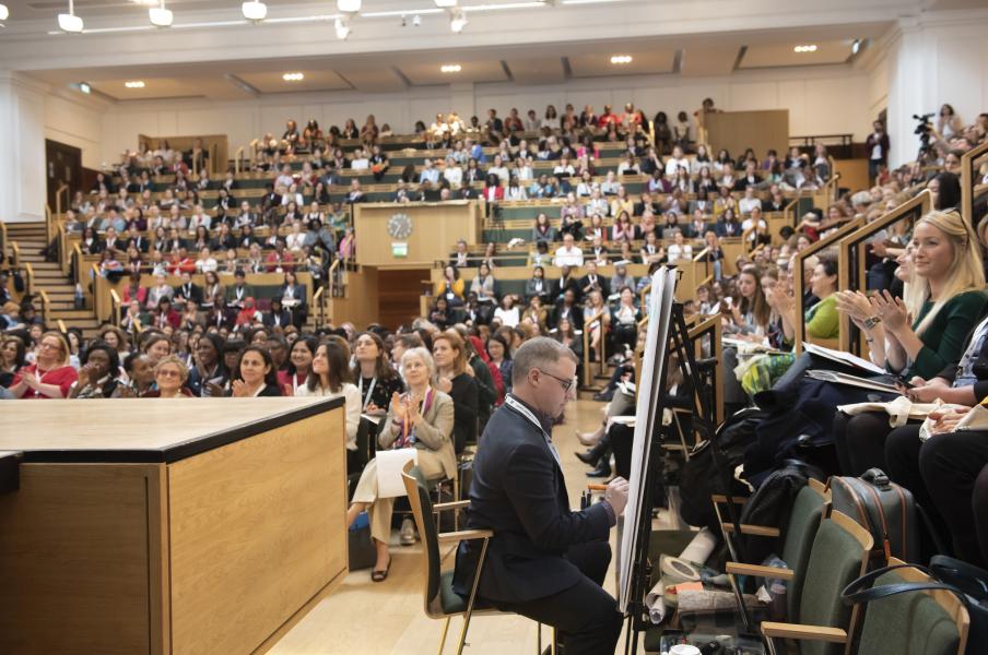 Public Health conference in London, UK - graphic recording London School Public Health graphic recording image