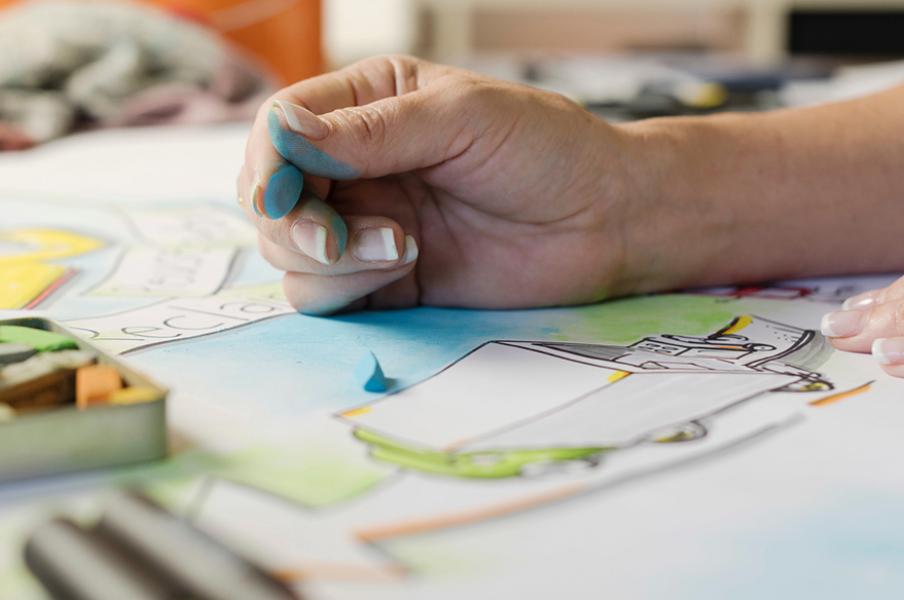Graphic recording, detail