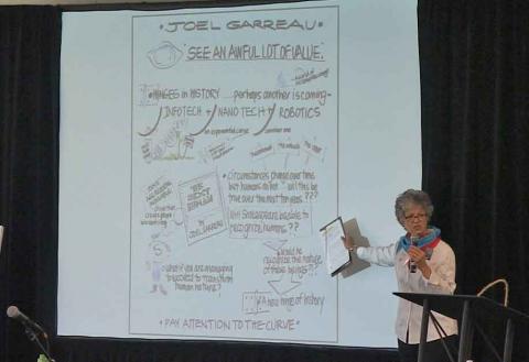 Lynn Carruthers introduces Joel Garreau